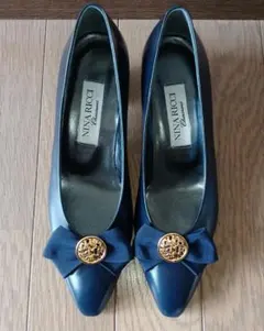 NINA RICCI パンプス ネイビー リボンのサムネイル