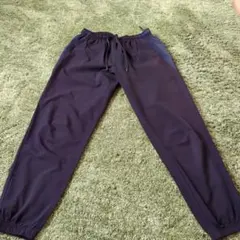 ネイビー‪✕‬ブラック ジョガーパンツ ウエストゴム