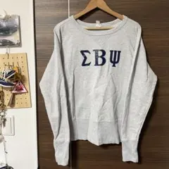 80s Champion ランタグ 復刻 スウェット 前V 日本製 グレー