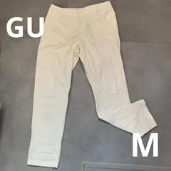 【GU】ホワイト カジュアル パンツ コットン 白パン M