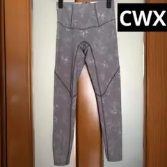 新品CW-X スポーツタイツ ロング丈 花柄 グレーのサムネイル