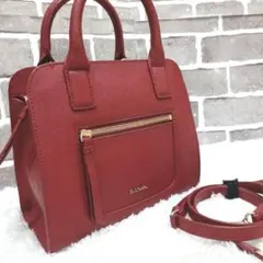 【極美品】ポールスミス　2way ショルダーバック　ハンドバッグ　レオパード