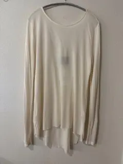 ZARA バックオープンカットソー　L