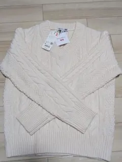 UNIQLO and JWANDERSON ケーブルＶネックセーター　M 新品