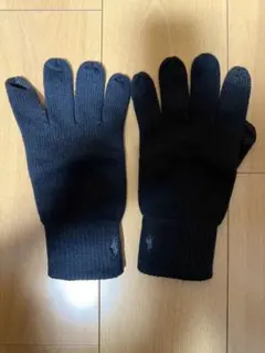 ポロ　ラルフローレン　ニット　手袋　ブラック　タッチスクリーン対応