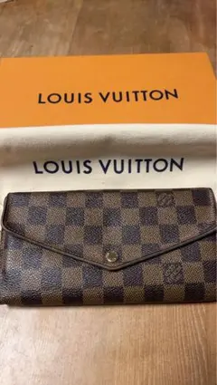LOUIS VUITTON ダミエ ポルトフォイユサラ長財布 正規品箱保存袋付