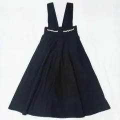 Donoban 2way パール 黒 ジャンパースカート オールインワン F
