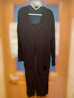 【万能羽織り】UNIQLO ロングカーディガン ブラック Mサイズ