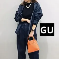 【GU】ジーユー　デニムオーバーサイズシャツ　ユニセックス　Sサイズ