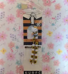 【希少】ハローキティ　根付け　慶應ラグビー