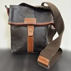 DEUX MONCX デュモンクス レザー ショルダーバッグ 茶 ブラウン