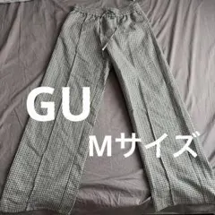 GU 千鳥格子柄 ワイドパンツ Mサイズのサムネイル