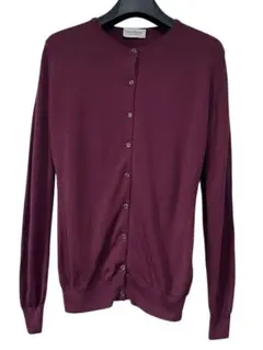 JOHN SMEDLEY ジョンスメドレー カーディガン ボルドー サイズM