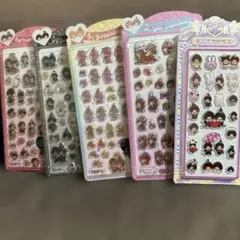 モンチッチ ☆硬いシールとアクリルシール　 5シートセット