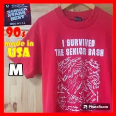 USA製 90s SCREEN STARS ビンテージTシャツ M レッド