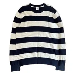 【00s / GAP】コットンニット セーター ボーダー 綿100% 配色◎ M
