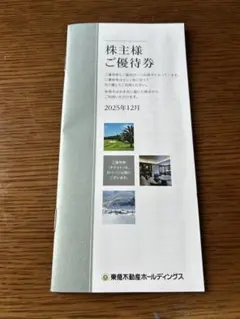 株主優待券 東急不動産ホールディングス