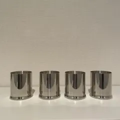 セランゴール　ピューター　ティー キャンドル ホルダー 4個セット