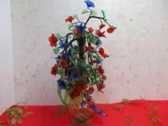 あ*し様 （17ee1297）ガラス製置物　花　オブジェ　インテリア　高さ84㎝