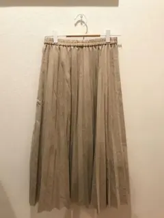 【UNIQLO】プリーツスカート レディース Sサイズ ベージュ 秋服