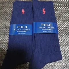 POLO RALPH LAUREN ネイビー ソックス 25〜27cm
