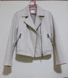 And Couture ベージュ ライダースジャケット