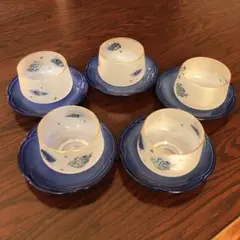 冷茶５客セット　庫山窯