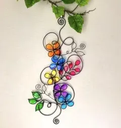 ワイヤークラフト 針金アート インテリアグリーン ウォールデコ