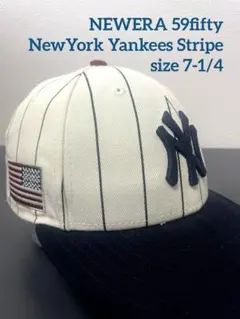 NEWERA ニューエラ 59fifty LP ヤンキース ストライプ