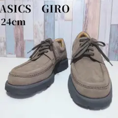 未使用 アシックス GIRO 24cm レザーシューズ