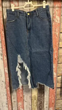 SpRay ダメージデニムスカート