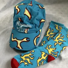 GOLF WANG ファイヤー キャップとソックス 未使用（男女兼用）