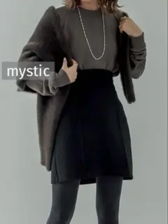 k0268 mystic ストレッチミニスカート ブラックのサムネイル