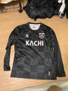 KACHI サッカーウェア 長袖シャツ 半袖シャツ半ズボンブラック Lサイズのサムネイル