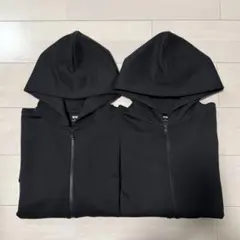 ユニクロ ドライスウェットリラックスパーカ ブラック 2着セット