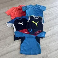 PUMA サッカーウェア、ノースリーブ、5枚セット　140と150