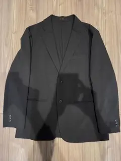 メンズ ビジネスジャケット ブラック　ユニクロ　感動ジャケット