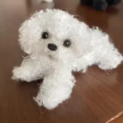 モールアート　犬　白