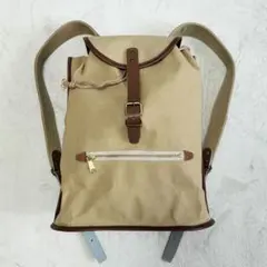 キャンバス レザー リュック バックパック 白帆鎌倉 - メルカリ