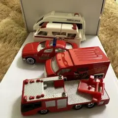 ミニカー 5台セット 救急車 消防車