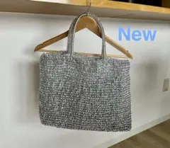 New cachellie カシェリエ バッグ 編み メッシュ　シルバーのサムネイル