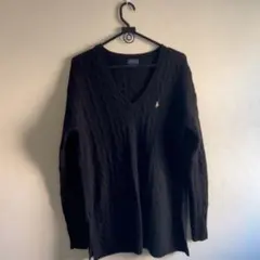 POLO Ralph Lauren カシミヤウールケーブルニット・セーター M