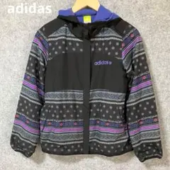 adidas 幾何学模様 フード付きジャケット