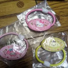 サンリオキャラクターズ　刺繍ゴム　3個セット