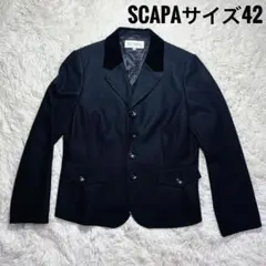 SCAPA ブラック ジャケット サイズ42 美品　早い者勝ち　送料無料　古着のサムネイル