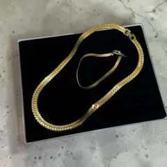 MONET モネ　ネックレス　ブレスレット　セット　喜平　ゴールドカラー