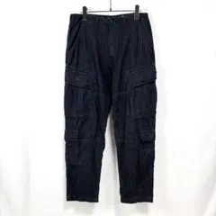 ALPHA INDUSTRIES デニムカーゴパンツ 濃紺 ミリタリー ルーズのサムネイル