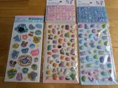 ぷっくりシール　まとめ売り　福袋　エポキシラメ　エンジェルブルー　タイルシール