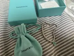 国内正規品　ティファニー TIFFANY＆Co ハートタグ ビーズ ブレスレット