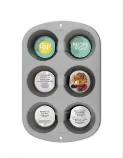 値下げ 新品購入後未使用 WILTON ６カップ ジャンボマフィンパンのサムネイル